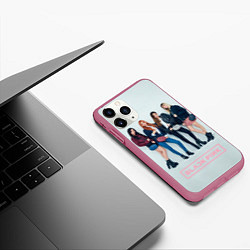 Чехол iPhone 11 Pro матовый Blackpink Squad, цвет: 3D-малиновый — фото 2