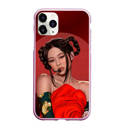 Чехол iPhone 11 Pro матовый Дженни BLACKPINK, цвет: 3D-розовый