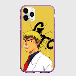 Чехол iPhone 11 Pro матовый Крутой учитель Онидзука, цвет: 3D-фиолетовый