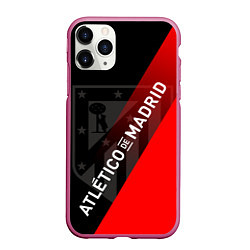 Чехол iPhone 11 Pro матовый АТЛЕТИКО МАДРИД ATLETICO, цвет: 3D-малиновый