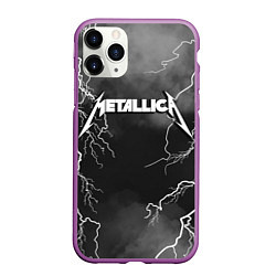 Чехол iPhone 11 Pro матовый METALLICA РАЗРЯД МОЛНИИ