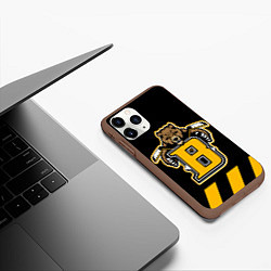 Чехол iPhone 11 Pro матовый BOSTON BRUINS, цвет: 3D-коричневый — фото 2