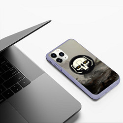 Чехол iPhone 11 Pro матовый SkulMech, цвет: 3D-светло-сиреневый — фото 2