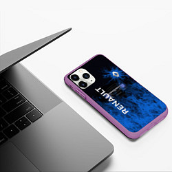Чехол iPhone 11 Pro матовый RENAULT, цвет: 3D-фиолетовый — фото 2