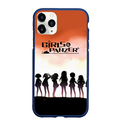 Чехол iPhone 11 Pro матовый Girls und Panzer Poster Z, цвет: 3D-тёмно-синий