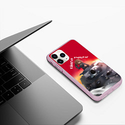 Чехол iPhone 11 Pro матовый Girls und Panzer Девушки и танки z, цвет: 3D-розовый — фото 2