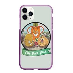 Чехол iPhone 11 Pro матовый The Root Pack, цвет: 3D-фиолетовый
