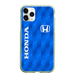 Чехол iPhone 11 Pro матовый HONDA BLUE ХОНДА СИНИЙ