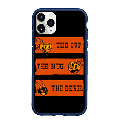 Чехол iPhone 11 Pro матовый CUP MUG DEVIL, цвет: 3D-тёмно-синий