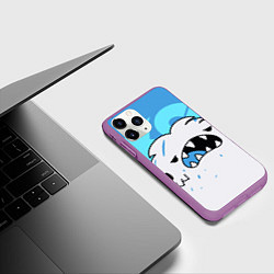 Чехол iPhone 11 Pro матовый SK8 the Infinity Скейт Ланги, цвет: 3D-фиолетовый — фото 2