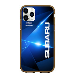 Чехол iPhone 11 Pro матовый Subaru, цвет: 3D-коричневый