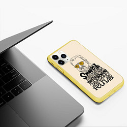 Чехол iPhone 11 Pro матовый Walters world of pain, цвет: 3D-желтый — фото 2