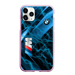 Чехол iPhone 11 Pro матовый BMW, цвет: 3D-розовый