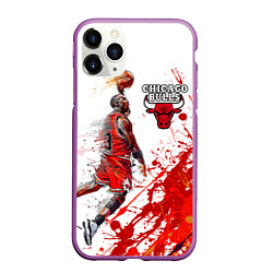 Чехол iPhone 11 Pro матовый CHICAGO BULLS 9