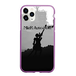 Чехол iPhone 11 Pro матовый Nier Automata Z