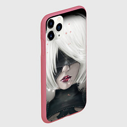 Чехол iPhone 11 Pro матовый YoRHa Nier Z, цвет: 3D-малиновый — фото 2