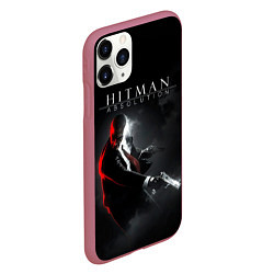Чехол iPhone 11 Pro матовый Hitman Absolution, цвет: 3D-малиновый — фото 2