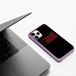 Чехол iPhone 11 Pro матовый Штрихкод сорок седьмого, цвет: 3D-сиреневый — фото 2