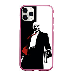 Чехол iPhone 11 Pro матовый Hitman BW