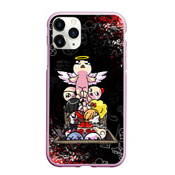 Чехол iPhone 11 Pro матовый The Binding of Isaac ИСААК, цвет: 3D-розовый