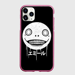 Чехол iPhone 11 Pro матовый Emil Nier: Automata, цвет: 3D-малиновый