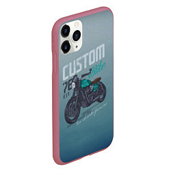 Чехол iPhone 11 Pro матовый Custom Bike, цвет: 3D-малиновый — фото 2