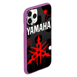 Чехол iPhone 11 Pro матовый YAMAHA ЯМАХА МОТОСПОРТ, цвет: 3D-фиолетовый — фото 2