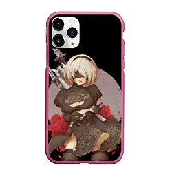 Чехол iPhone 11 Pro матовый Nier: Automata 2B