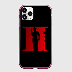 Чехол iPhone 11 Pro матовый Mafia 2, цвет: 3D-малиновый