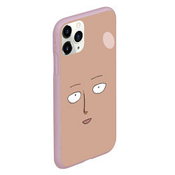 Чехол iPhone 11 Pro матовый Сайтама One-Punch Man, цвет: 3D-розовый — фото 2