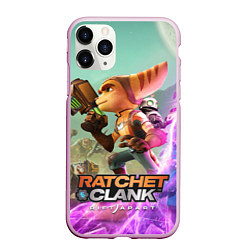 Чехол iPhone 11 Pro матовый Ratchet & Clank: Rift Apart, цвет: 3D-розовый