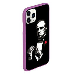 Чехол iPhone 11 Pro матовый Крёстный Отец The Godfather, цвет: 3D-фиолетовый — фото 2