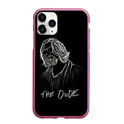 Чехол iPhone 11 Pro матовый THE DUDE Большой Лебовски, цвет: 3D-малиновый