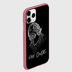 Чехол iPhone 11 Pro матовый THE DUDE Большой Лебовски, цвет: 3D-малиновый — фото 2