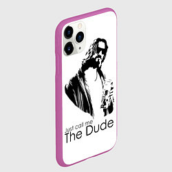 Чехол iPhone 11 Pro матовый Just call me the Dude, цвет: 3D-фиолетовый — фото 2