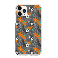 Чехол iPhone 11 Pro матовый Football, цвет: 3D-белый