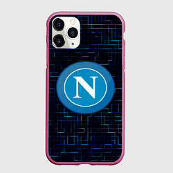 Чехол iPhone 11 Pro матовый Napoli, цвет: 3D-малиновый