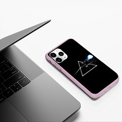 Чехол iPhone 11 Pro матовый Pink floyd x Street Fighter, цвет: 3D-розовый — фото 2