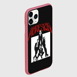 Чехол iPhone 11 Pro матовый Maneskin Rock Band, цвет: 3D-малиновый — фото 2