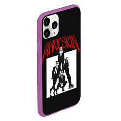 Чехол iPhone 11 Pro матовый Maneskin Rock Band, цвет: 3D-фиолетовый — фото 2