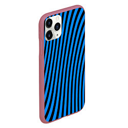 Чехол iPhone 11 Pro матовый Lines, цвет: 3D-малиновый — фото 2