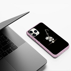 Чехол iPhone 11 Pro матовый Nier - Sword and Flowers, цвет: 3D-розовый — фото 2