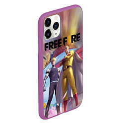 Чехол iPhone 11 Pro матовый FREEFIRE САЙТАМА Z, цвет: 3D-фиолетовый — фото 2