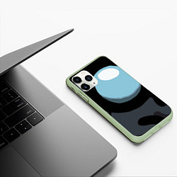 Чехол iPhone 11 Pro матовый Among Us, цвет: 3D-салатовый — фото 2