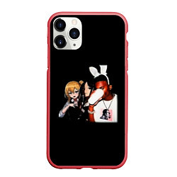 Чехол iPhone 11 Pro матовый Gangsta kaguya, цвет: 3D-красный