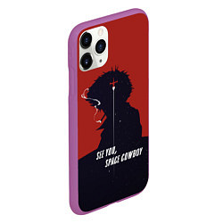 Чехол iPhone 11 Pro матовый Cowboy Bebop - Spike, цвет: 3D-фиолетовый — фото 2