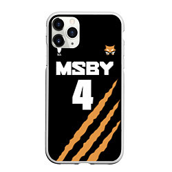 Чехол iPhone 11 Pro матовый 4 MSBY BLACK JACKALS, цвет: 3D-белый