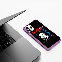 Чехол iPhone 11 Pro матовый Kozuya, цвет: 3D-фиолетовый — фото 2