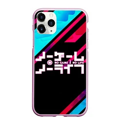 Чехол iPhone 11 Pro матовый NO GAME NO LIFE LOGO, цвет: 3D-розовый