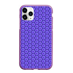 Чехол iPhone 11 Pro матовый Geometric Background, цвет: 3D-фиолетовый